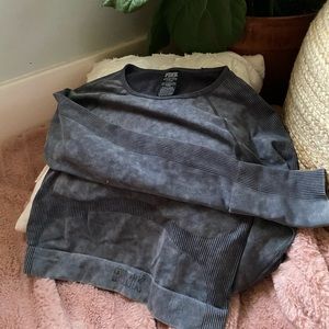 Long Sleeve PINK Workout Cropped Shirt